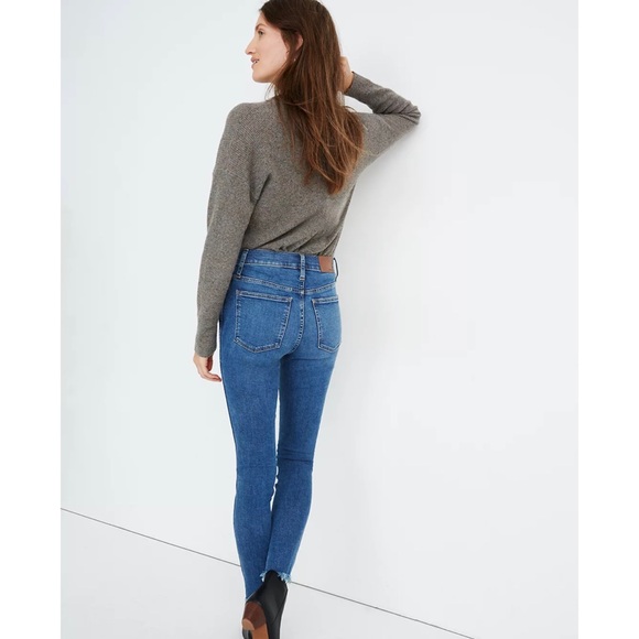 Madewell 10" High-Rise Skinny Jeans Cordova Wash: Button-Front Edition Size 30 - Picture 2 of 14